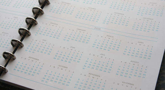 Promotional Notebook with Calendar
