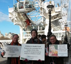 Children's Food Campaigners at London Eye