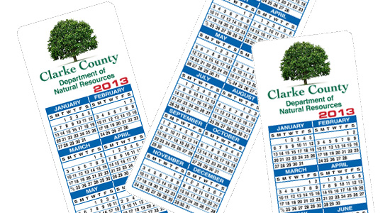 Promotional Bookmark Calendar