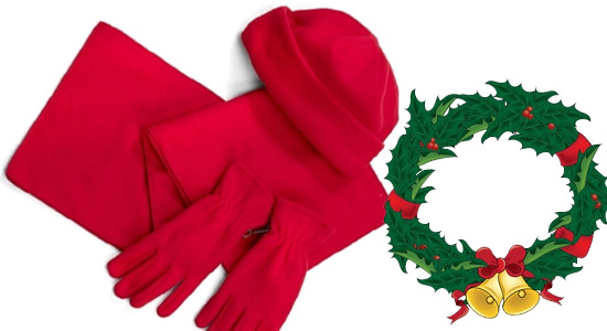 Promotional Polar Fleece, Hat Scarf and Gloves