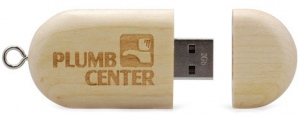 Flat Wooden USB Flash Drive 2