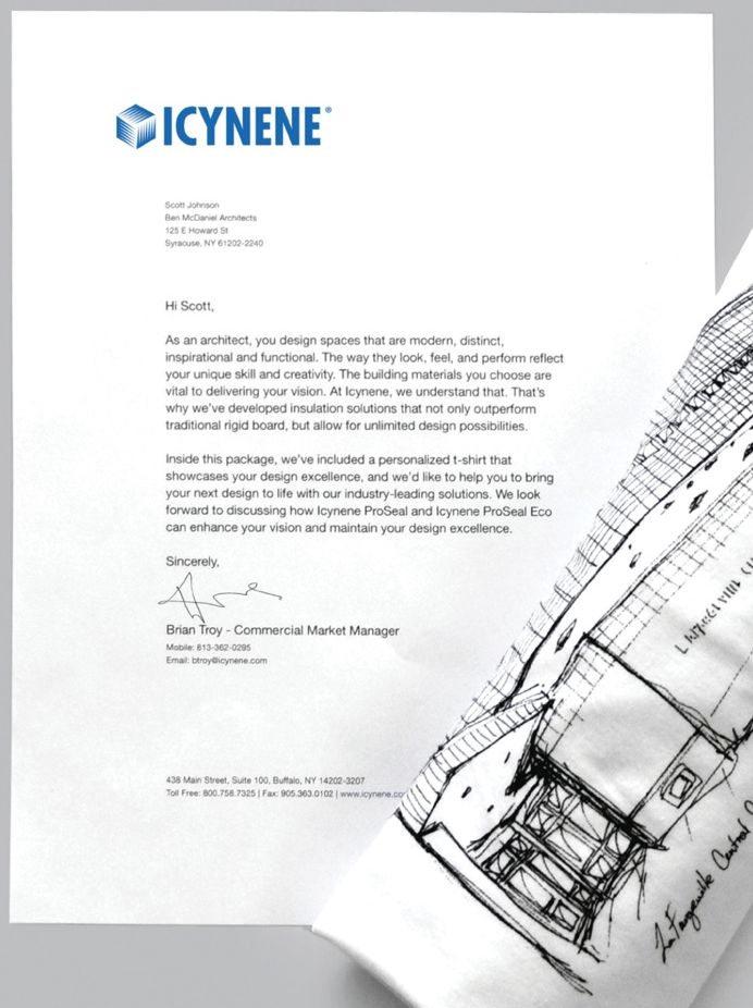 Icynene Letter to Architects