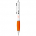 Nash Ballpoint Pen White Barrel and Coloured Grip 9