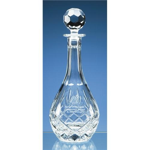 Gallery Lead Crystal Panel Wine Decanter