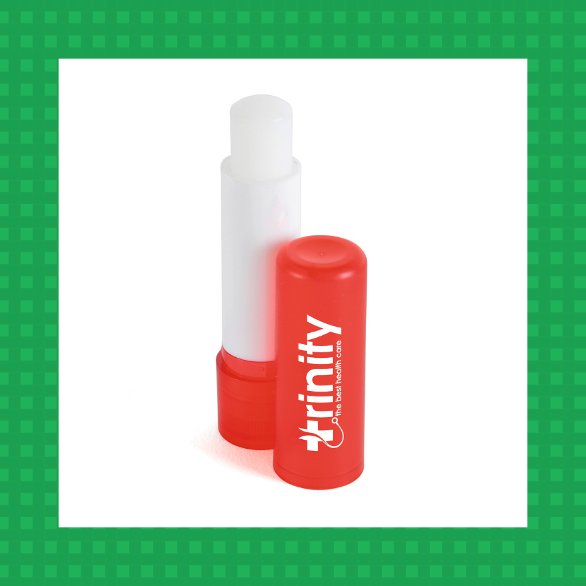 trade show giveaway lip balm