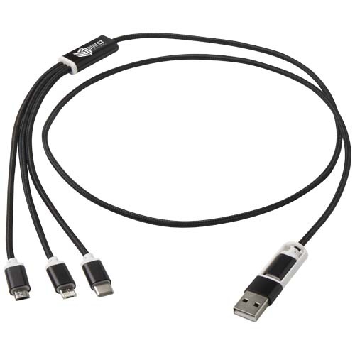Versatile 5-1 Recycled Aluminium Charging Cable