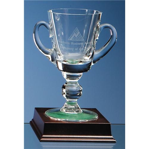 6" Lead Crystal Loving Cup