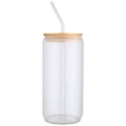 Mirage 500 ml Single-walled Borosilicate Glass Jar with Bamboo Lid 3