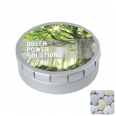 Round Click Tin with Fruit Heart Sweets 11
