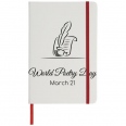 Spectrum A5 White Notebook with Coloured Strap 3