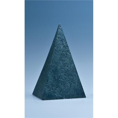 15cm Green Marble 4 Sided Pyramid Award