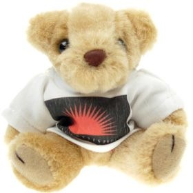12.5 cm Honey Jointed Bear in a T-Shirt