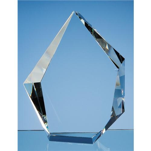 20cm Optical Crystal Facet Iceberg Award