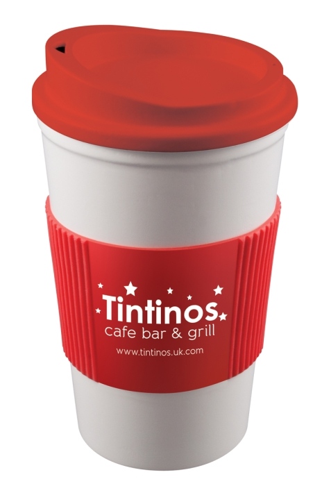 Americano Mug with Coloured Lid