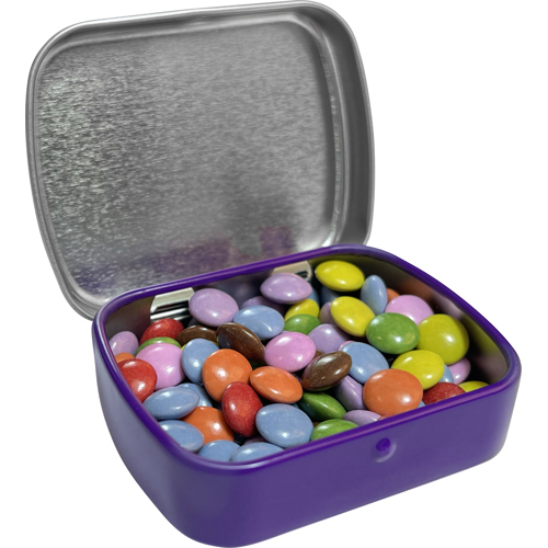 Flat Hinged Tin with Choco'S