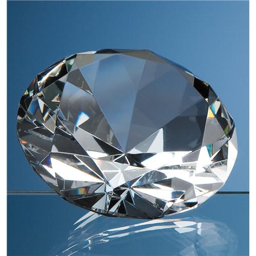 10cm Optical Crystal Diamond Paperweight