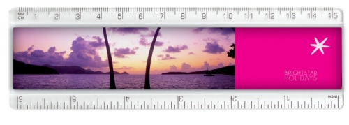 6"/15cm Clear or Coloured Insert Ruler