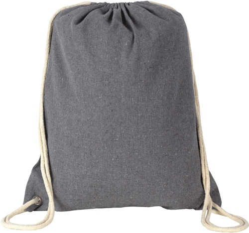 Newchurch Eco Recycled Cotton 6.5oz (220gsm) Drawstring Backpack