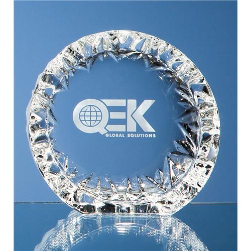 13cm Mario Cioni Lead Crystal Tech Roundel