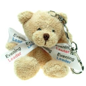 10 cm Toby Keyring Bear with Bow