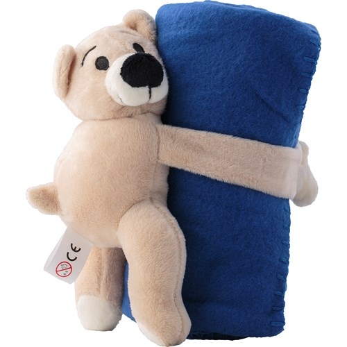Plush Bear with Fleece Blanket