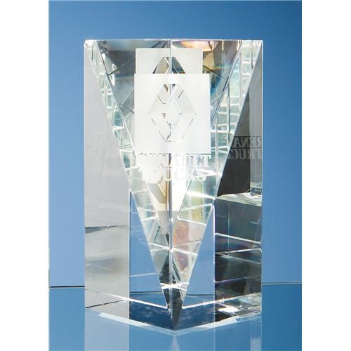 15.5 Optical Crystal Facet Rectangle Award