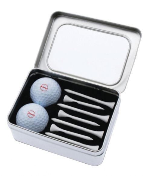 Malaga Two Ball and Tee Tin