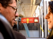 Promotional Stickers Feed New Friendships on Buses in Brazil #CleverPromoGifts