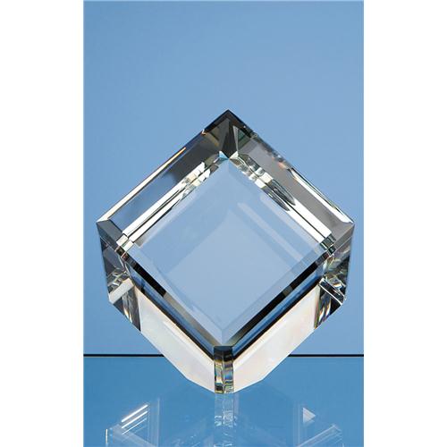 20cm Optic Bevel Edged Cube