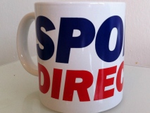 Promotional Mugs from Sports Direct Set a Good Example in Simple Branding #CleverPromoGifts