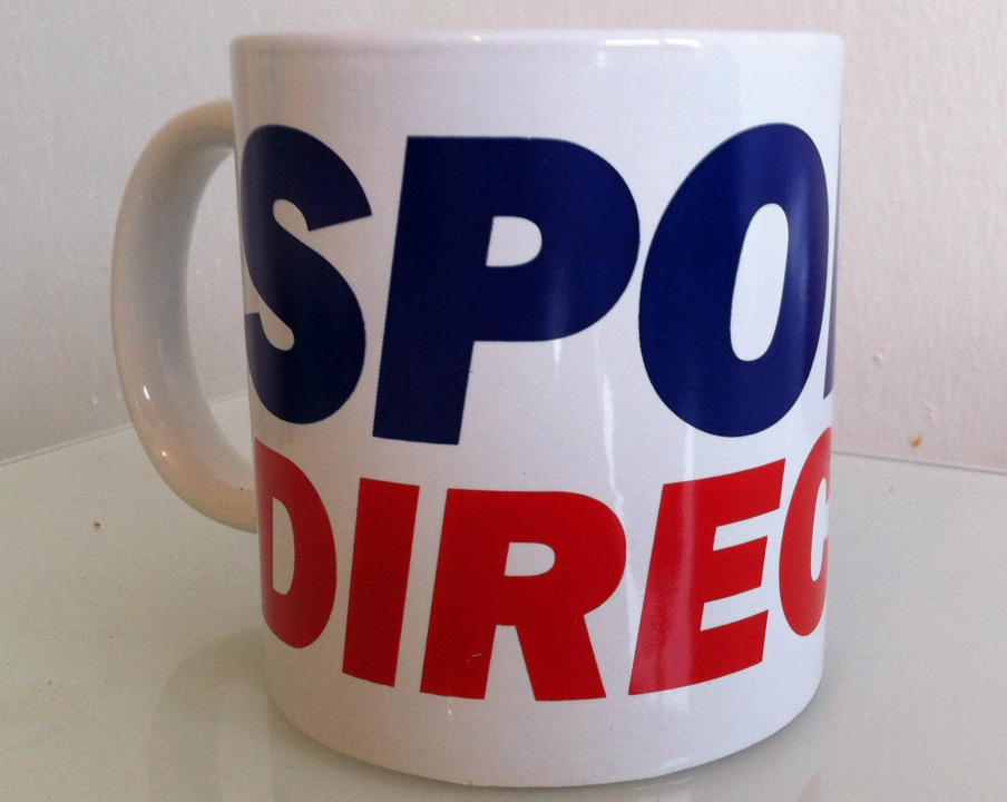 Sports Direct Branded Mugs Set Example in Simple Branding | UK ...