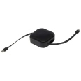 Gloas 5-in-1 Recycled Retractable Data Sync and 100W Fast Charge Cable with Smartphone Tool Kit 6