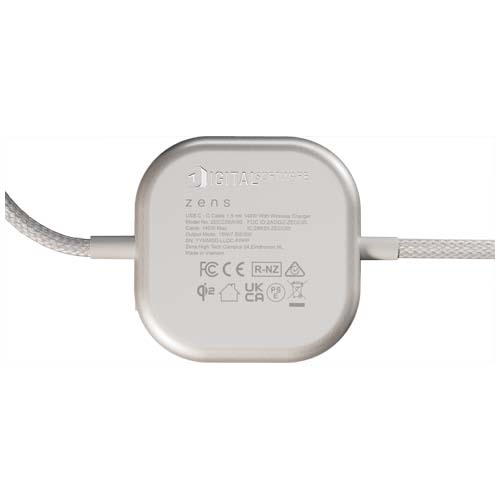 Zens Pro 2 140W USB-C 2-in-1 Charging Cable
