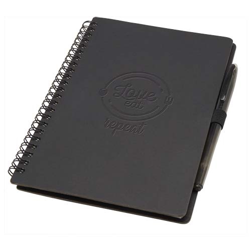 Slate A5 Reusable Hard Cover Notebook and Pen Set (Black Ink)