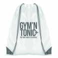 White Coloured Trim Pegasus Drawstring Bag 7