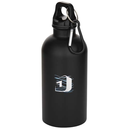 Oregon 400 ml Matte RCS Recycled Single Wall Stainless Steel Water Bottle with Carabiner