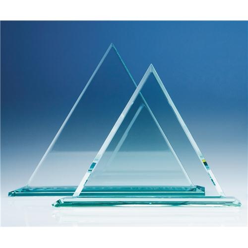 27cm Jade Glass Pyramid Award