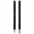 Lucetto Recycled Aluminium Ballpoint and Rollerball Pen Gift Set (Black Ink) 5