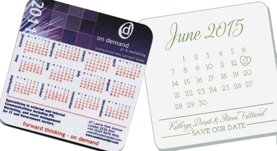 Promotional Coaster Calendars