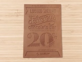 Promotional Chocolate Flyers Used to Market Weight Loss Brand #CleverPromoGifts