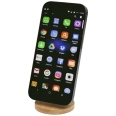 Alcor Recycled Plastic Foldeable Magnetic Phone Stand with Bamboo Details 1
