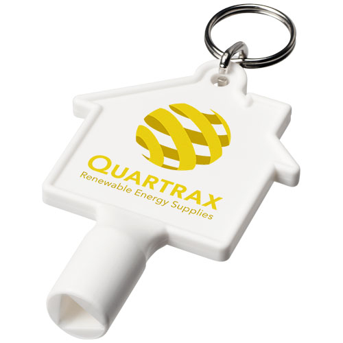 Maximilian House-shaped Utility Key with Keychain