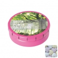 Round Click Tin with Fruit Heart Sweets 2