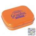 Flat Hinged Tin with Fruit Heart Sweets 5