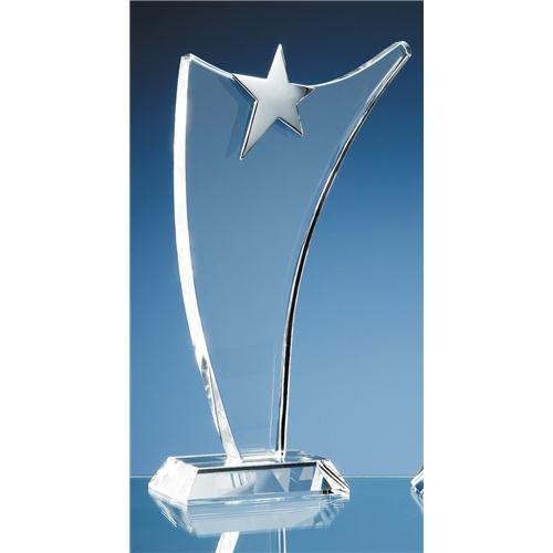 30cm Optic Swoop Award with Silver Star