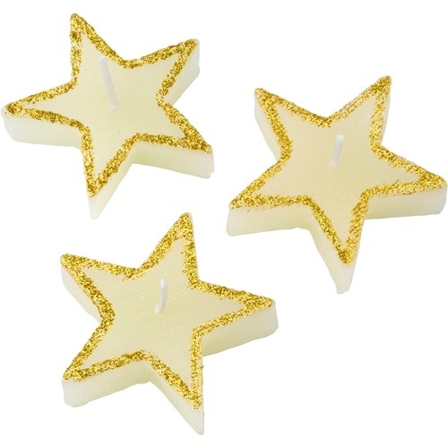 Three Star-shaped Candles