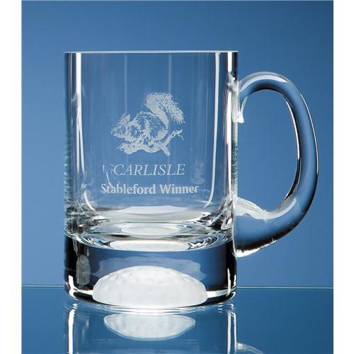 1pt Crystal Golf Ball Tankard