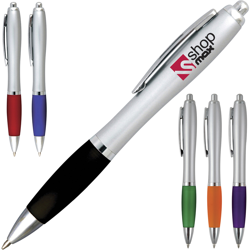 Curvy Silver Ball Pen