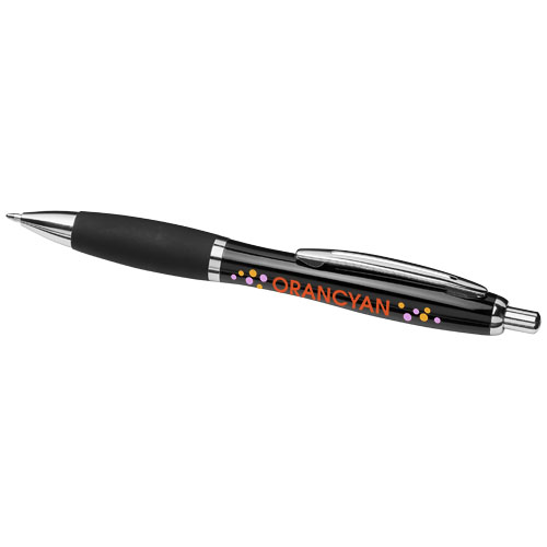 Curvy Ballpoint Pen with Metal Barrel