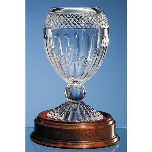 25.5 Mario Cioni Lead Crystal Orphos Vase